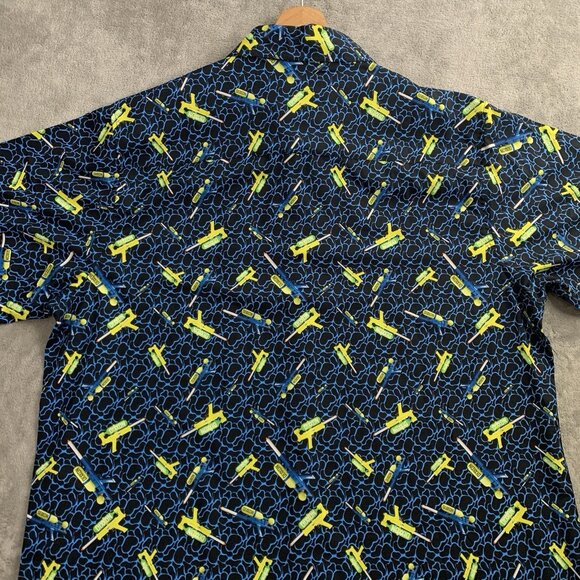 Dixxon Flannel Co Shirt Mens XXL Super Soaker 5000 Water Blaster Button Down Top - Picture 9 of 9